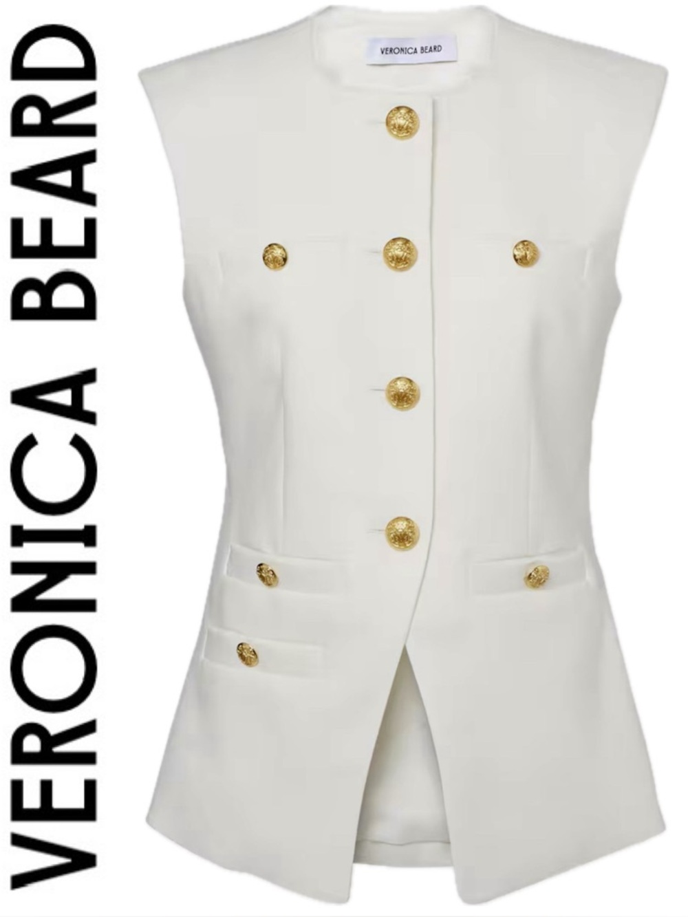 Veronica Beard Tamara Linen Vest